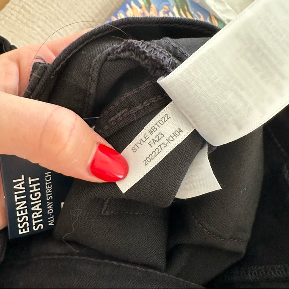 NWT J. Crew Essential Straight Stretch Jeans Black BT022 - Picture 11 of 12